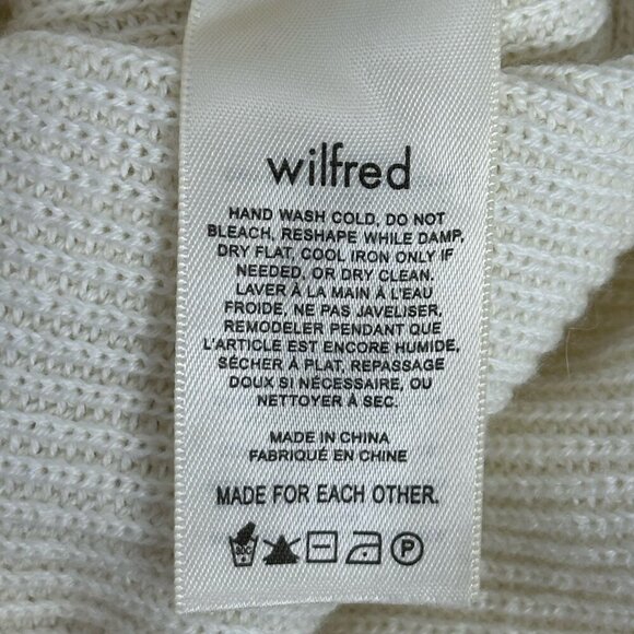 Aritzia Wilfred Manila Wool Cotton Blend Sweater Cream - Picture 7 of 9